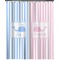 Striped w/ Whales Extra Long Shower Curtain - 70"x84" (Personalized)