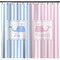 Striped w/ Whales Shower Curtain (Personalized) (Non-Approval)