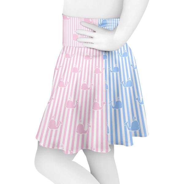 Striped w/ Whales Skater Skirt - Side