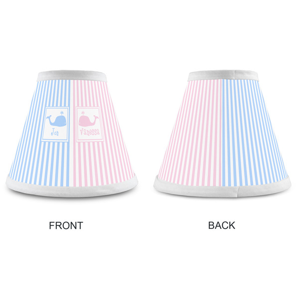 Striped w/ Whales Small Chandelier Lamp - Approval