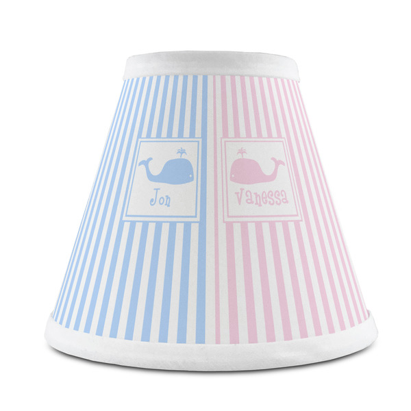 Custom Striped w/ Whales Chandelier Lamp Shade (Personalized)