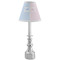 Striped w/ Whales Small Chandelier Lamp - LIFESTYLE (on candle stick)