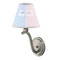 Striped w/ Whales Small Chandelier Lamp - LIFESTYLE (on wall lamp)