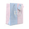 Striped w/ Whales Small Gift Bag - Front/Main