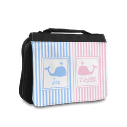Striped w/ Whales Toiletry Bag - Small (Personalized)
