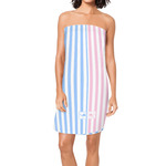 Striped w/ Whales Spa / Bath Wrap w/ Multiple Names
