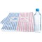 Striped w/ Whales Sports & Fitness Towel (Personalized)