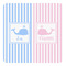 Striped w/ Whales Square Decal