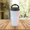 Striped w/ Whales Stainless Steel Travel Cup Lifestyle