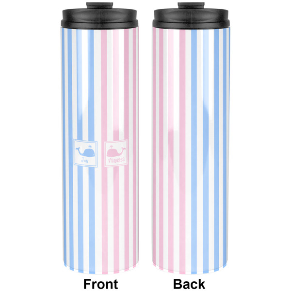 Striped w/ Whales Stainless Steel Tumbler 20 Oz - Approval