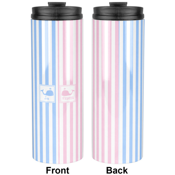 Striped w/ Whales Stainless Steel Tumbler - Apvl