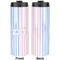 Striped w/ Whales Stainless Steel Tumbler - Apvl