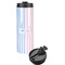 Striped w/ Whales Stainless Steel Skinny Tumbler (Personalized)