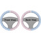 Striped w/ Whales Steering Wheel Cover- Front and Back