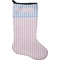 Striped w/ Whales Stocking - Single-Sided