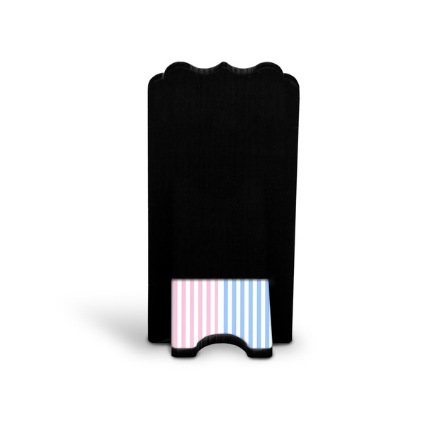 Striped w/ Whales Stylized Phone Stand - Back