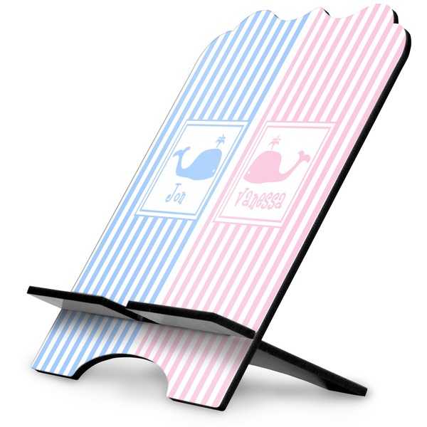 Custom Striped w/ Whales Stylized Tablet Stand (Personalized)