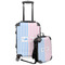Striped w/ Whales Kids 2-Piece Luggage Set - Suitcase & Backpack (Personalized)