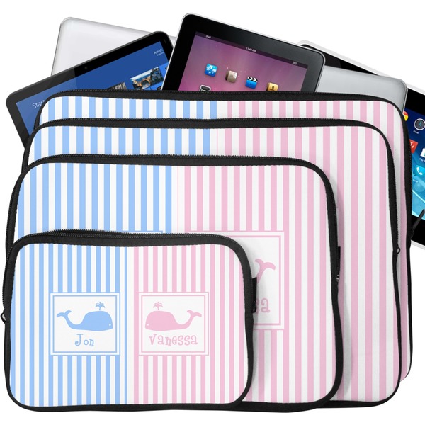 Striped w/ Whales Tablet & Laptop Case Sizes