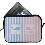Striped w/ Whales Tablet Case / Sleeve (Personalized)