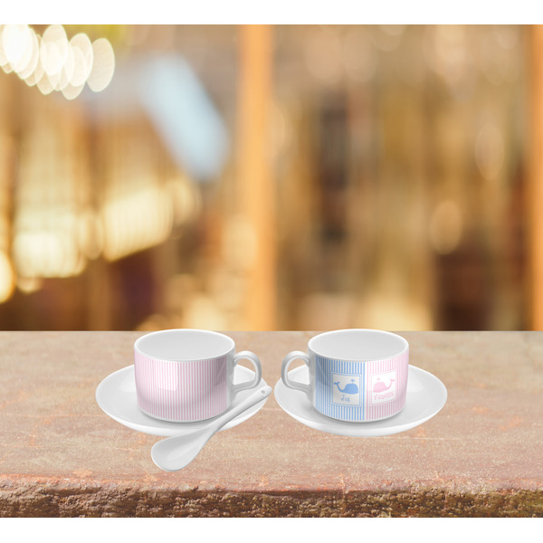 Striped w/ Whales Tea Cup Lifestyle