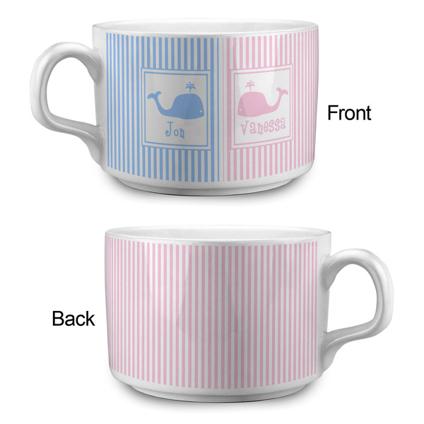 Striped w/ Whales Tea Cup - Single Apvl