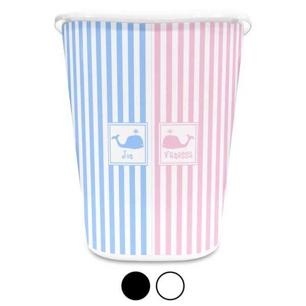 Striped w/ Whales Trash Can Aggregate