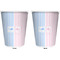 Striped w/ Whales Trash Can White - Front and Back - Apvl