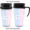 Striped w/ Whales Travel Mugs - with & without Handle