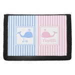 Striped w/ Whales Trifold Wallet (Personalized)