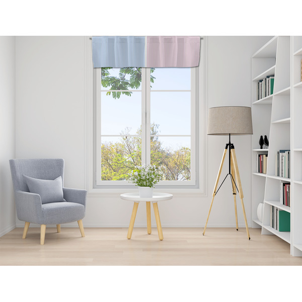 Striped w/ Whales Valance - LIFESTYLE