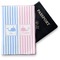 Striped w/ Whales Vinyl Passport Holder (Personalized)