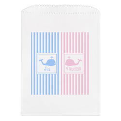 Striped w/ Whales Treat Bag (Personalized)
