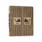 Striped w/ Whales Wood 3-Ring Binder - 1" Half-Letter Size (Personalized)