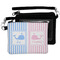 Striped w/ Whales Wristlet ID Cases - MAIN
