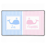 Striped w/ Whales XXL Gaming Mouse Pad - 24" x 14" (Personalized)