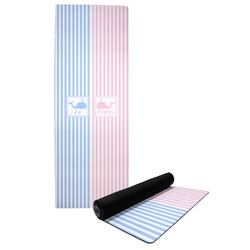 Striped w/ Whales Yoga Mat (Personalized)