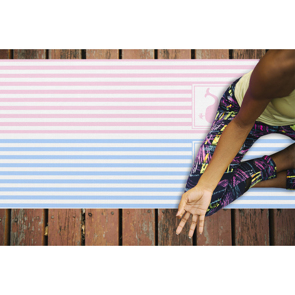 Striped w/ Whales Yoga Mats - LIFESTYLE