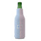 Striped w/ Whales Zipper Bottle Cooler - FRONT (bottle)