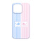 Striped w/ Whales iPhone 13 Case - Back