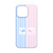 Striped w/ Whales iPhone 13 Mini Case - Back