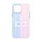 Striped w/ Whales iPhone 13 Mini Tough Case - Back