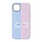 Striped w/ Whales iPhone 14 Tough Case - Back