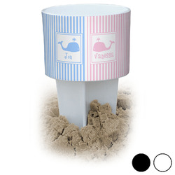 Striped w/ Whales Beach Spiker Drink Holder (Personalized)