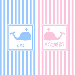 Striped w/ Whales