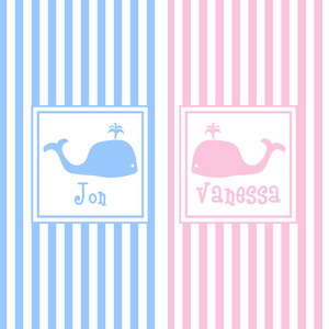 Striped w/ Whales
