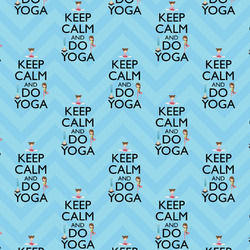 Keep Calm & Do Yoga Fabric by the Yard