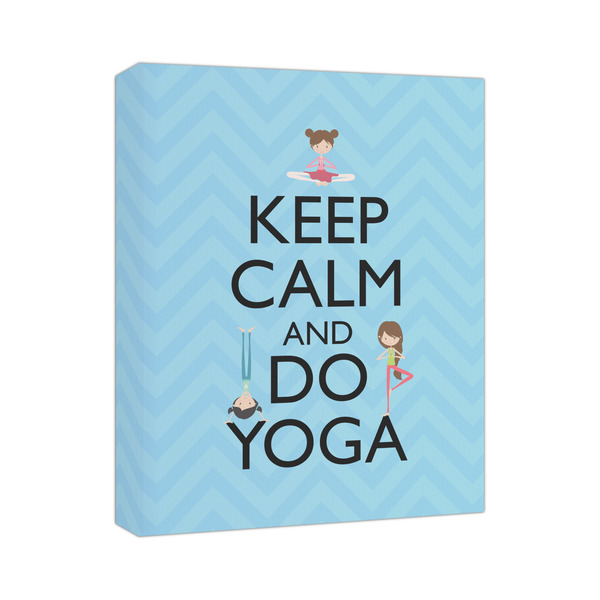 Custom Keep Calm & Do Yoga Canvas Print - 11x14