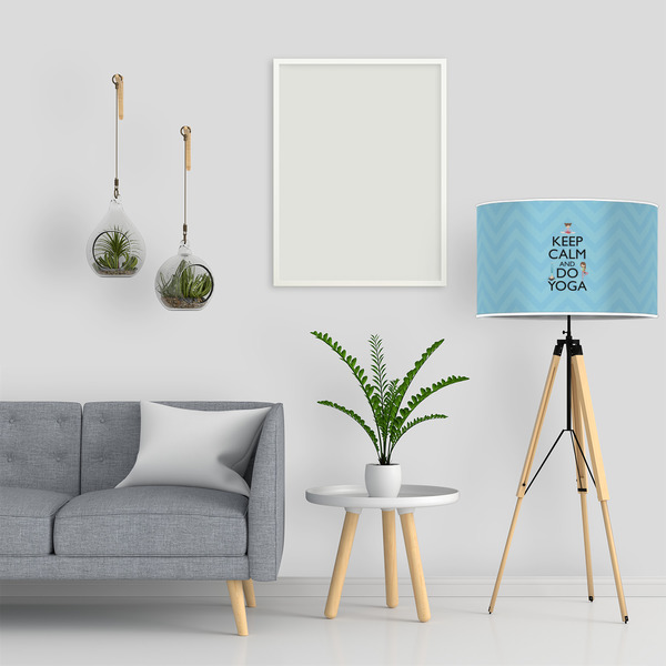 Keep Calm & Do Yoga 12" Drum Lampshade - LIFESTYLE