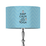 Keep Calm & Do Yoga 12" Drum Lamp Shade - Fabric